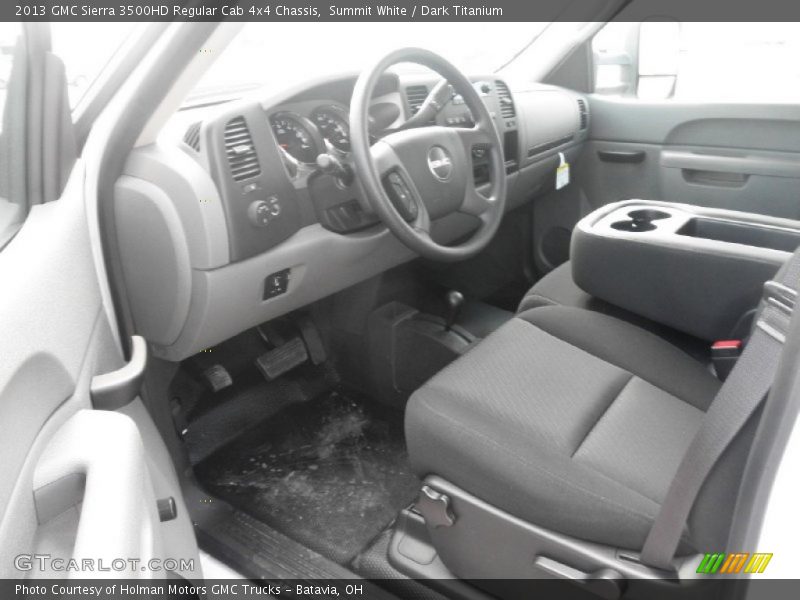 Summit White / Dark Titanium 2013 GMC Sierra 3500HD Regular Cab 4x4 Chassis