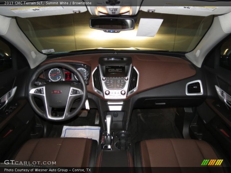 Summit White / Brownstone 2013 GMC Terrain SLT