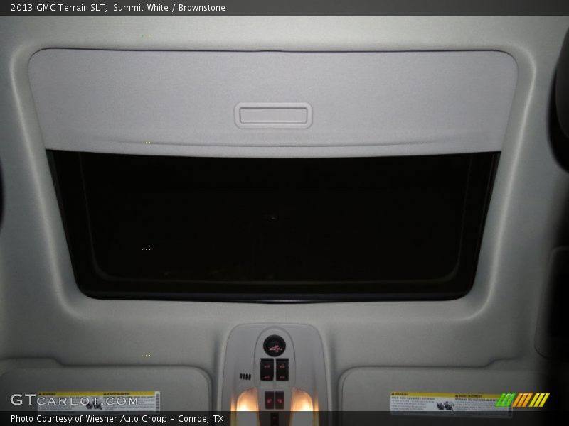 Summit White / Brownstone 2013 GMC Terrain SLT