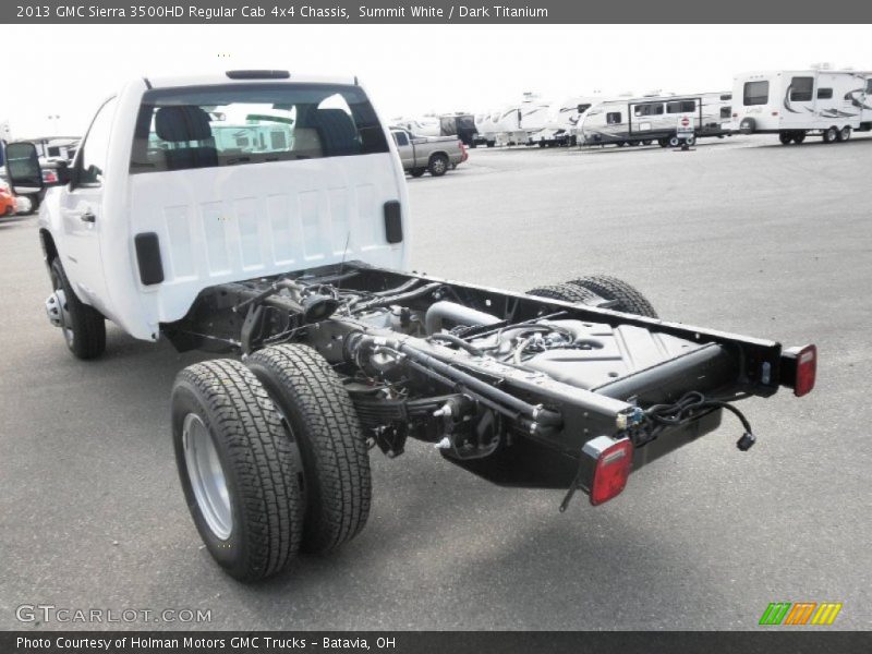 Summit White / Dark Titanium 2013 GMC Sierra 3500HD Regular Cab 4x4 Chassis