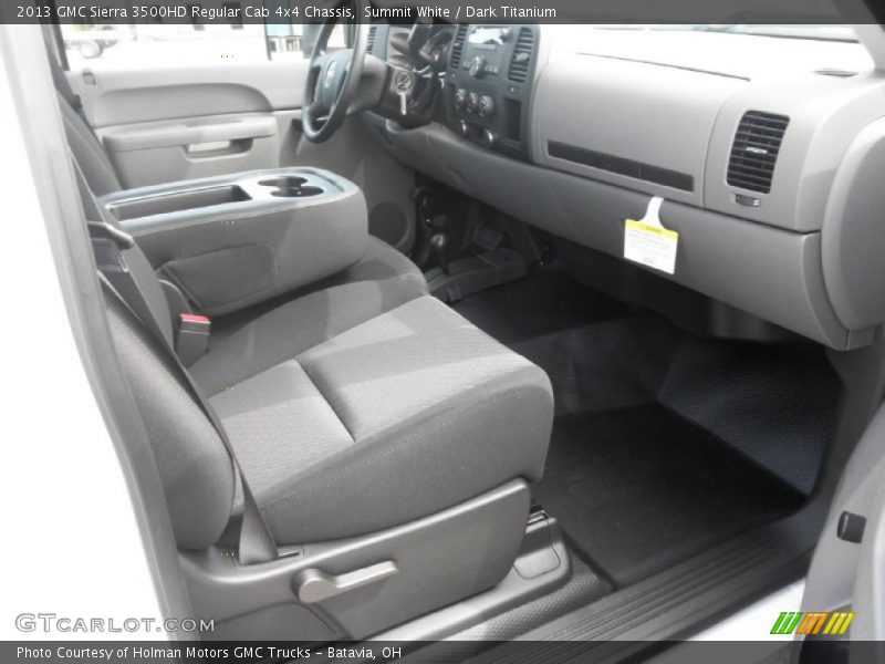 Summit White / Dark Titanium 2013 GMC Sierra 3500HD Regular Cab 4x4 Chassis