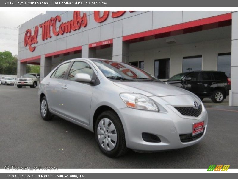 Classic Silver Metallic / Ash Gray 2012 Toyota Yaris Sedan