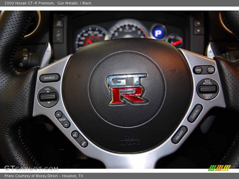 Gun Metallic / Black 2009 Nissan GT-R Premium