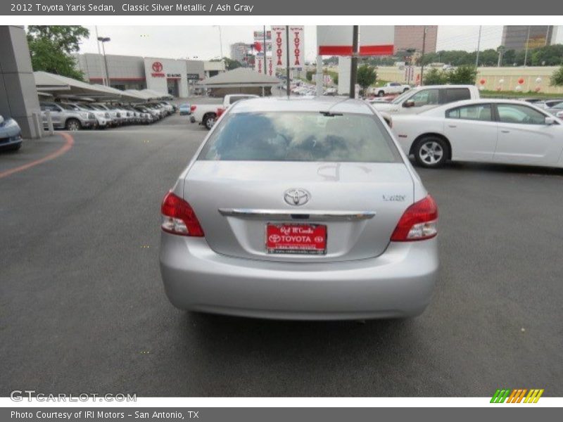 Classic Silver Metallic / Ash Gray 2012 Toyota Yaris Sedan