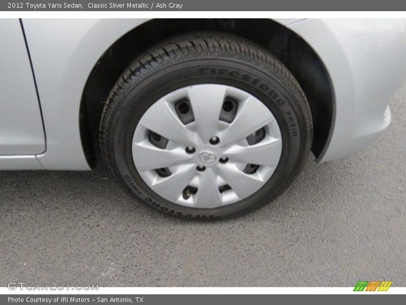 Classic Silver Metallic / Ash Gray 2012 Toyota Yaris Sedan