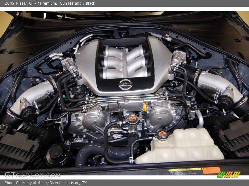 Gun Metallic / Black 2009 Nissan GT-R Premium