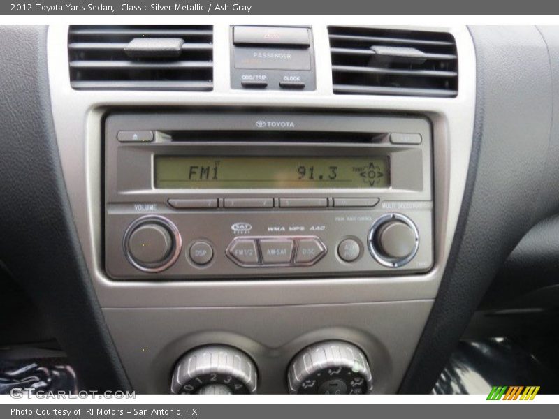 Classic Silver Metallic / Ash Gray 2012 Toyota Yaris Sedan