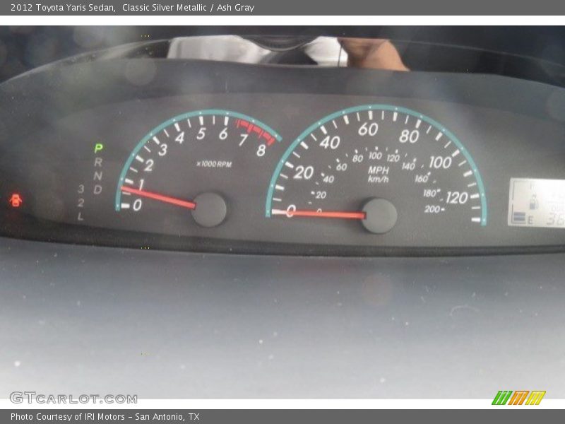 Classic Silver Metallic / Ash Gray 2012 Toyota Yaris Sedan