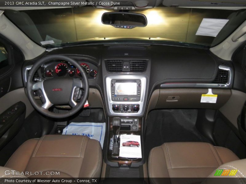 Champagne Silver Metallic / Cocoa Dune 2013 GMC Acadia SLT