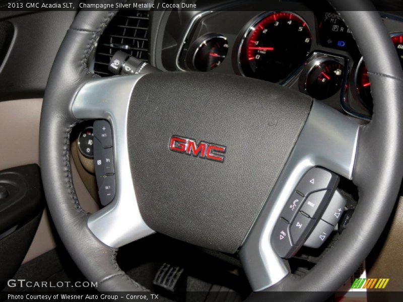 Champagne Silver Metallic / Cocoa Dune 2013 GMC Acadia SLT