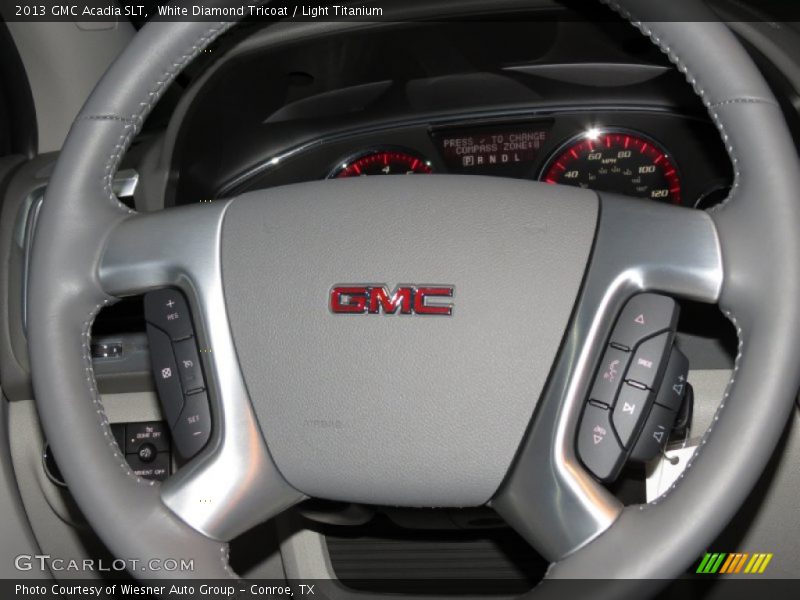 White Diamond Tricoat / Light Titanium 2013 GMC Acadia SLT