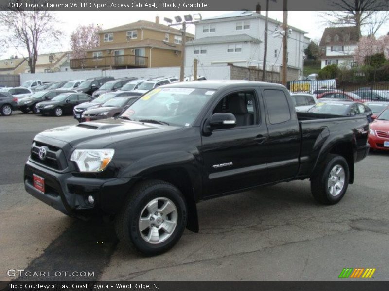 Black / Graphite 2012 Toyota Tacoma V6 TRD Sport Access Cab 4x4