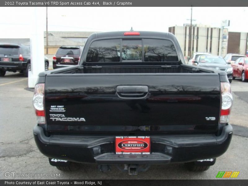 Black / Graphite 2012 Toyota Tacoma V6 TRD Sport Access Cab 4x4