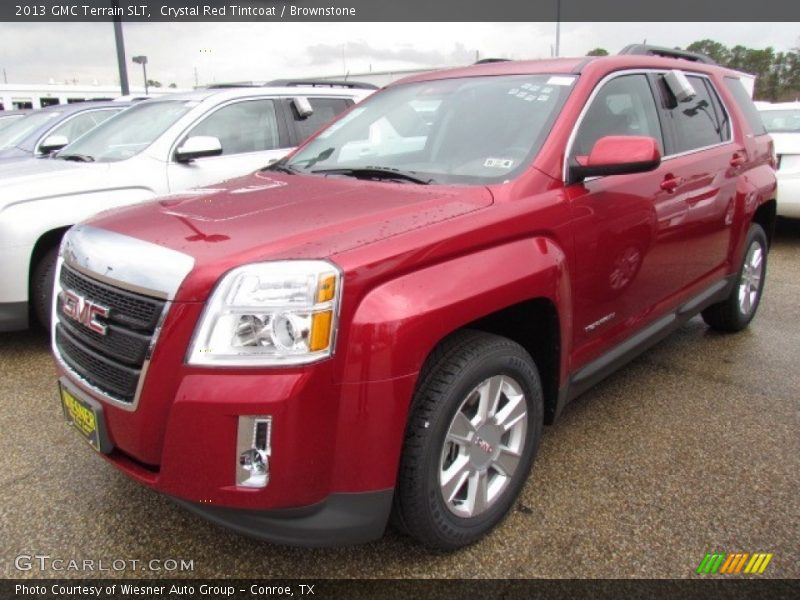 Crystal Red Tintcoat / Brownstone 2013 GMC Terrain SLT