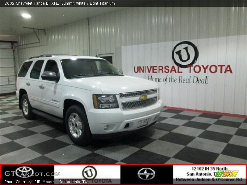 Summit White / Light Titanium 2009 Chevrolet Tahoe LT XFE