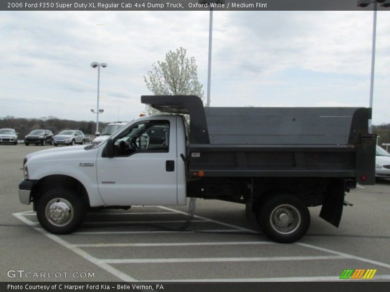 Oxford White / Medium Flint 2006 Ford F350 Super Duty XL Regular Cab 4x4 Dump Truck