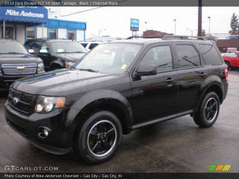 Black / Charcoal Black 2010 Ford Escape XLT V6 Sport Package