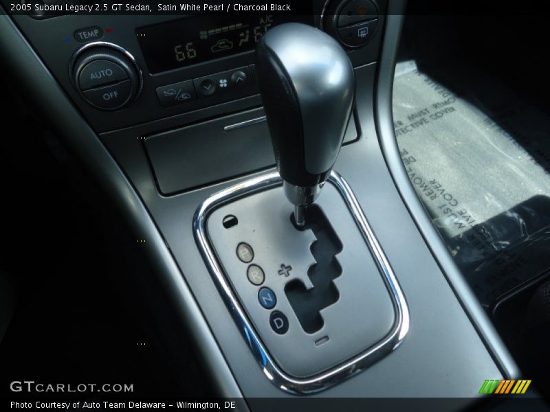 Satin White Pearl / Charcoal Black 2005 Subaru Legacy 2.5 GT Sedan