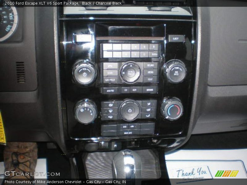 Controls of 2010 Escape XLT V6 Sport Package