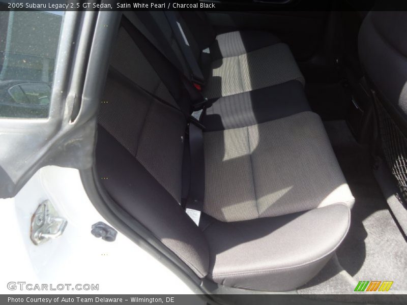 Satin White Pearl / Charcoal Black 2005 Subaru Legacy 2.5 GT Sedan