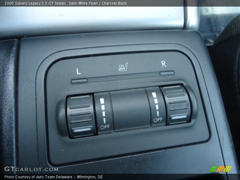 Satin White Pearl / Charcoal Black 2005 Subaru Legacy 2.5 GT Sedan