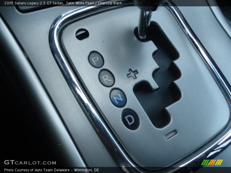 Satin White Pearl / Charcoal Black 2005 Subaru Legacy 2.5 GT Sedan