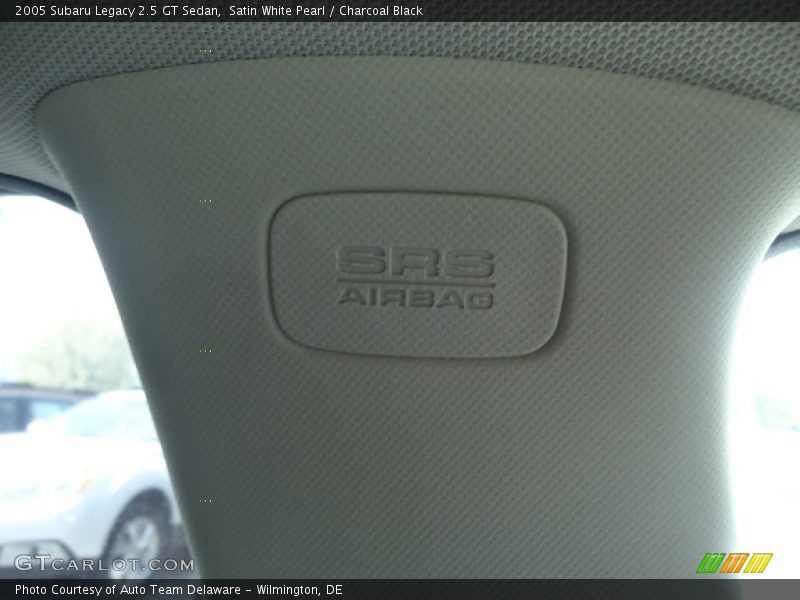 Satin White Pearl / Charcoal Black 2005 Subaru Legacy 2.5 GT Sedan