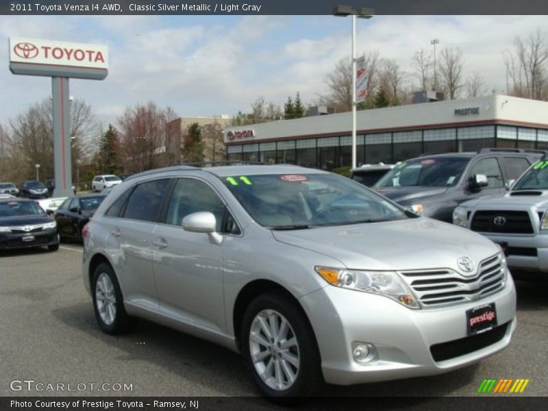 Classic Silver Metallic / Light Gray 2011 Toyota Venza I4 AWD