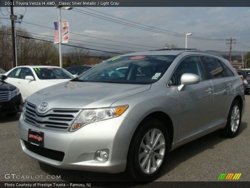 Classic Silver Metallic / Light Gray 2011 Toyota Venza I4 AWD