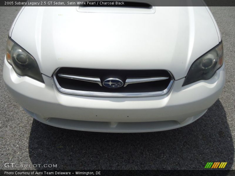 Satin White Pearl / Charcoal Black 2005 Subaru Legacy 2.5 GT Sedan