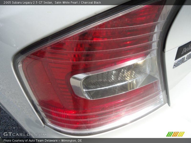 Satin White Pearl / Charcoal Black 2005 Subaru Legacy 2.5 GT Sedan
