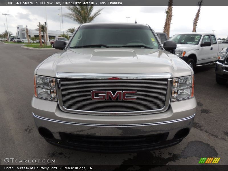 Silver Birch Metallic / Dark Titanium 2008 GMC Sierra 1500 Crew Cab
