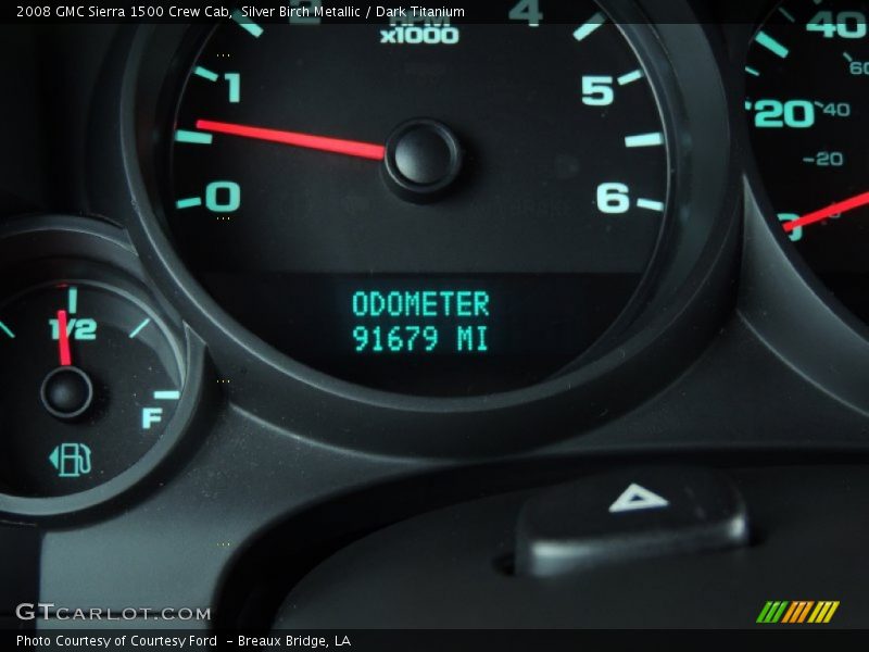 Silver Birch Metallic / Dark Titanium 2008 GMC Sierra 1500 Crew Cab