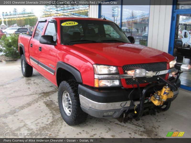 Victory Red / Medium Gray 2003 Chevrolet Silverado 2500HD LT Crew Cab 4x4