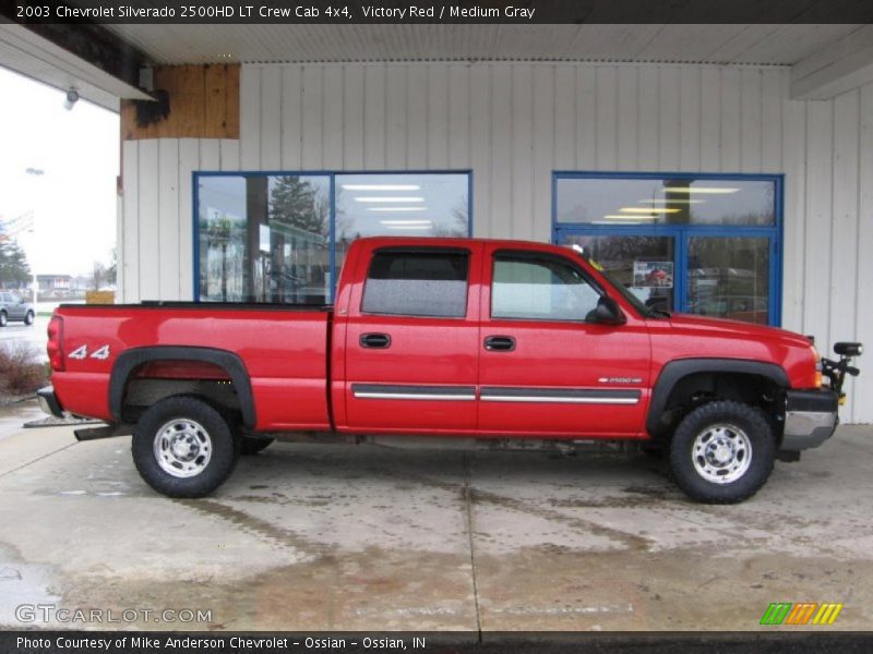 Victory Red / Medium Gray 2003 Chevrolet Silverado 2500HD LT Crew Cab 4x4