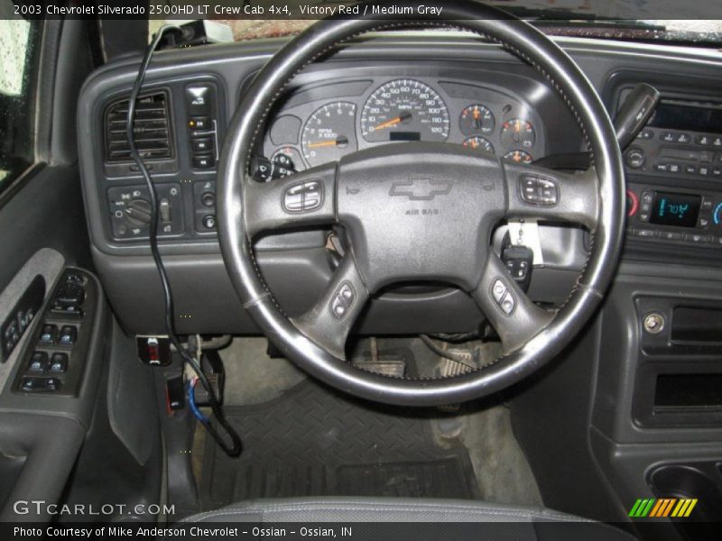 Victory Red / Medium Gray 2003 Chevrolet Silverado 2500HD LT Crew Cab 4x4
