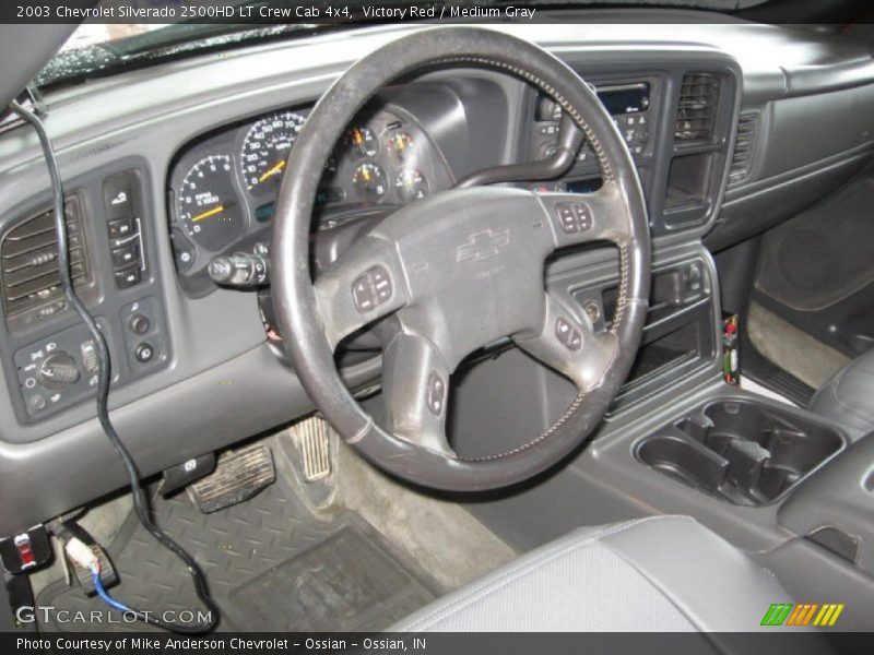 Victory Red / Medium Gray 2003 Chevrolet Silverado 2500HD LT Crew Cab 4x4