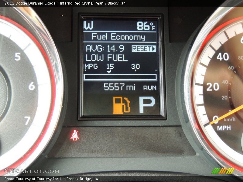 Inferno Red Crystal Pearl / Black/Tan 2011 Dodge Durango Citadel