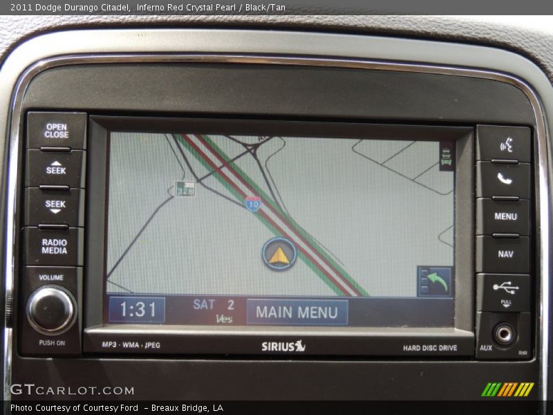 Navigation of 2011 Durango Citadel