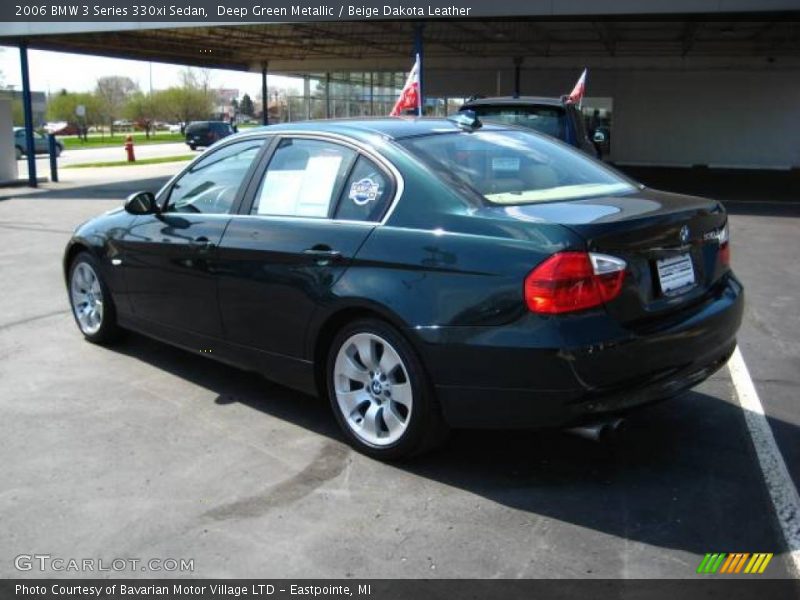 Deep Green Metallic / Beige Dakota Leather 2006 BMW 3 Series 330xi Sedan