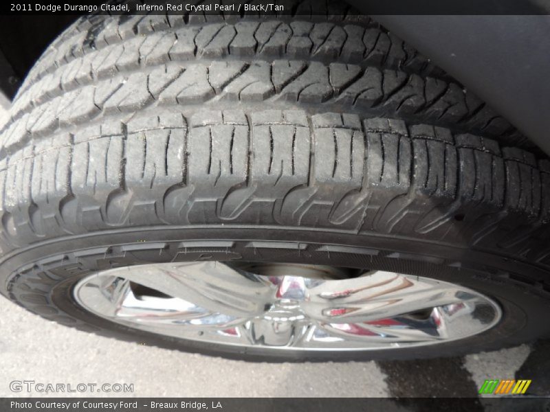 Inferno Red Crystal Pearl / Black/Tan 2011 Dodge Durango Citadel