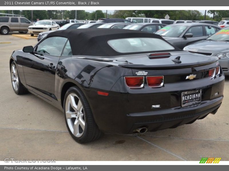 Black / Black 2011 Chevrolet Camaro LT/RS Convertible