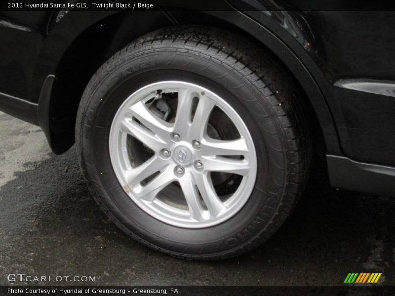 Twilight Black / Beige 2012 Hyundai Santa Fe GLS