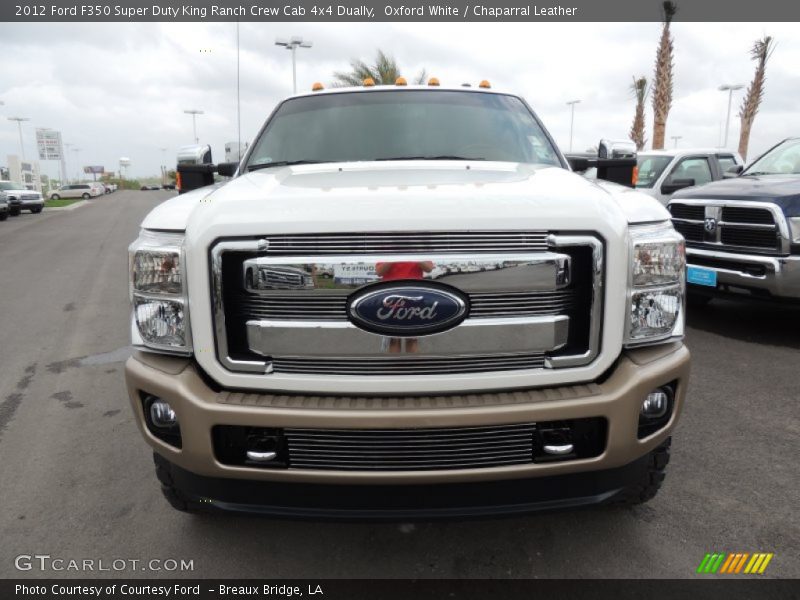 Oxford White / Chaparral Leather 2012 Ford F350 Super Duty King Ranch Crew Cab 4x4 Dually