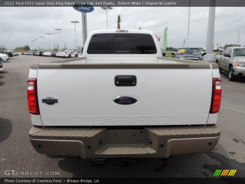 Oxford White / Chaparral Leather 2012 Ford F350 Super Duty King Ranch Crew Cab 4x4 Dually