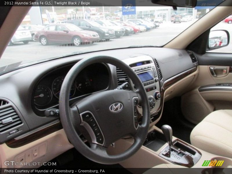 Dashboard of 2012 Santa Fe GLS