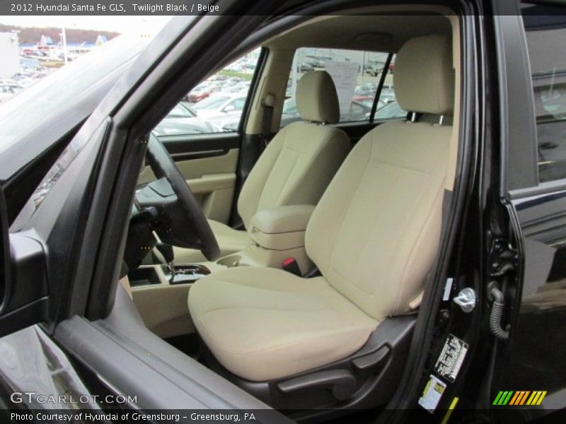 Front Seat of 2012 Santa Fe GLS