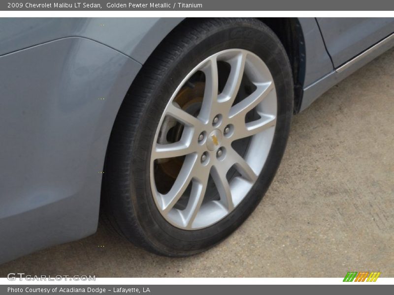Golden Pewter Metallic / Titanium 2009 Chevrolet Malibu LT Sedan
