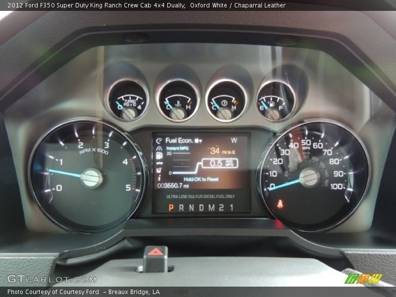  2012 F350 Super Duty King Ranch Crew Cab 4x4 Dually King Ranch Crew Cab 4x4 Dually Gauges