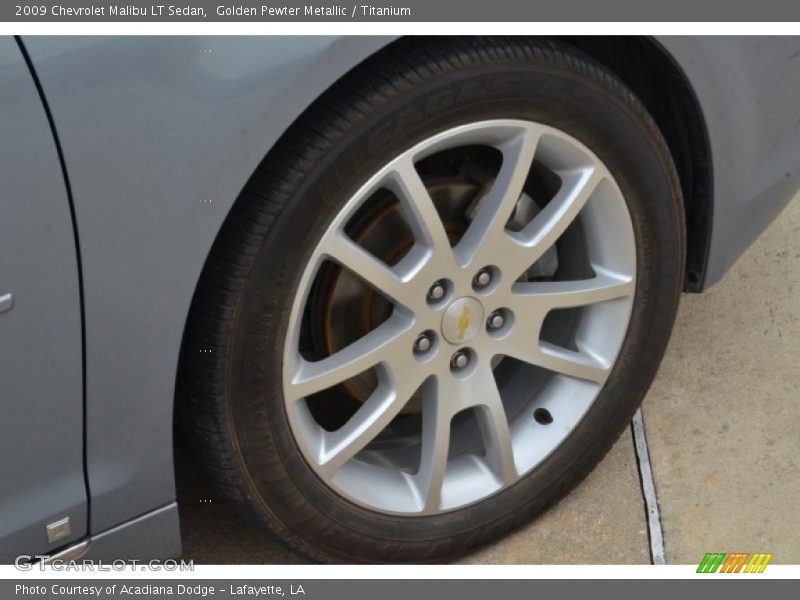 Golden Pewter Metallic / Titanium 2009 Chevrolet Malibu LT Sedan